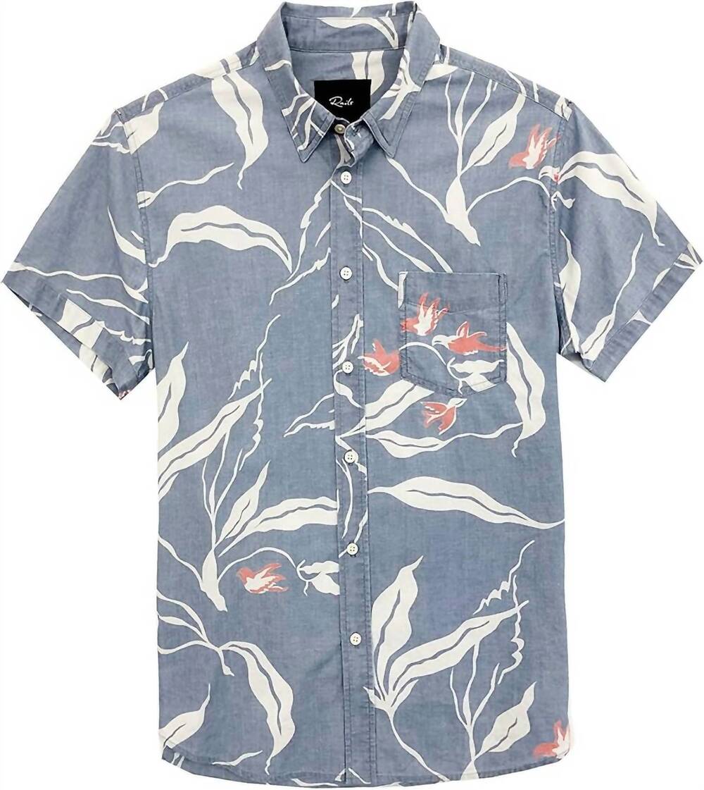NEW RAILS men's monaco shirt in indigo finch